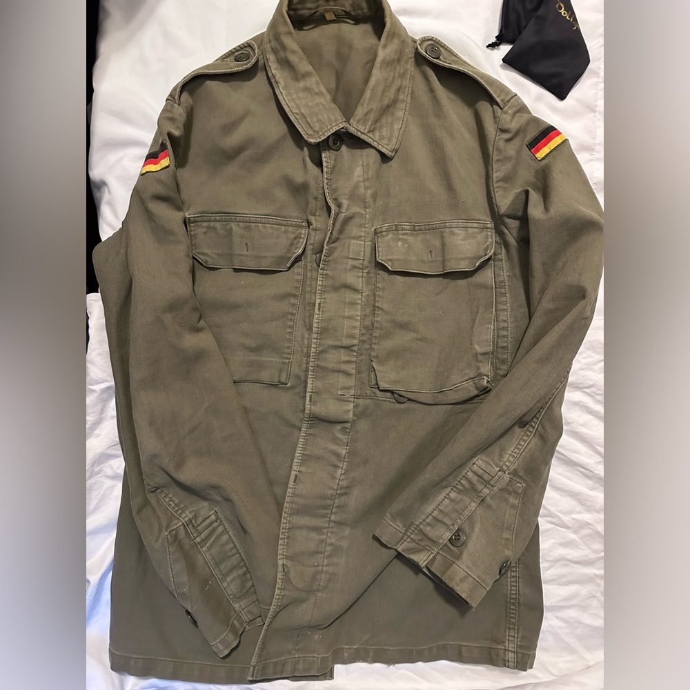 cold war german military uniform fatigue shirt jacket milsurplus usgi
